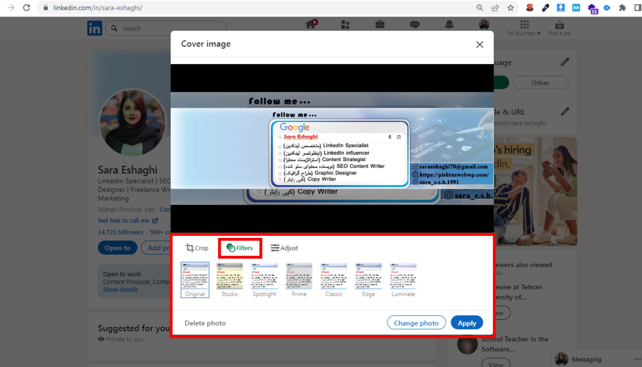 filter-for-photo-in-linkedin