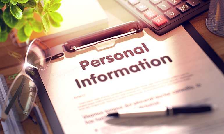 Giving contact information