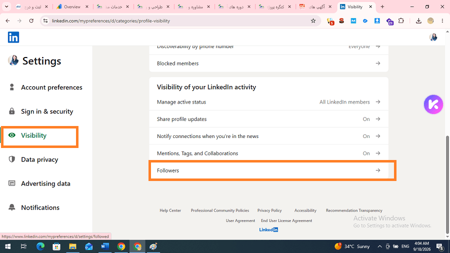 FOLLOWER LINKEDIN
